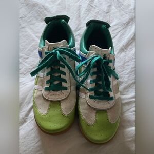 Retro Pony Running Shoes/Sneakers; Women's 8; Shades of Green, White & Blue; EUC